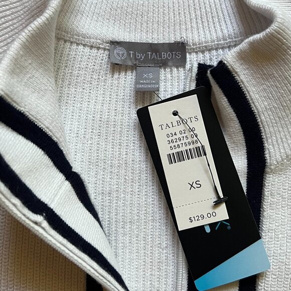 TALBOTS - Coolmax Tipped Knit Jacket -- NEW with Tag - Picture 7 of 10